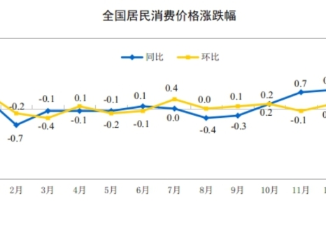 2026年1月份居民消費(fèi)價格同比上漲0.2%